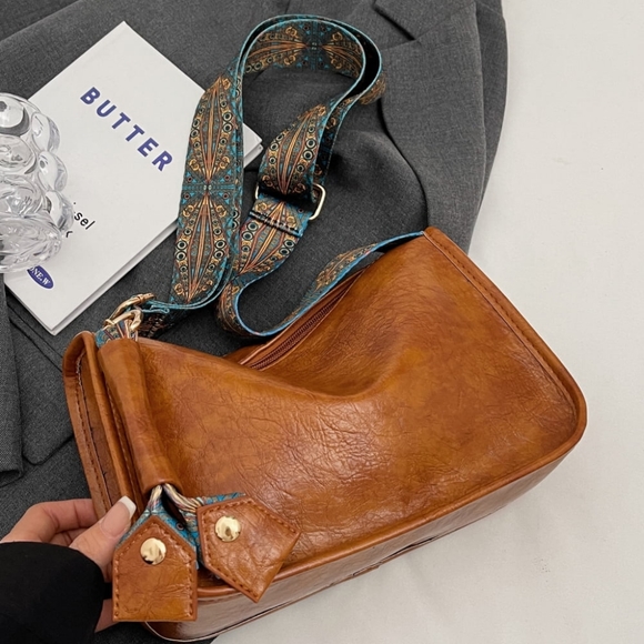 So Lovrie Handbags - 💥Boho Strap Vegan Leather Shoulder Purse